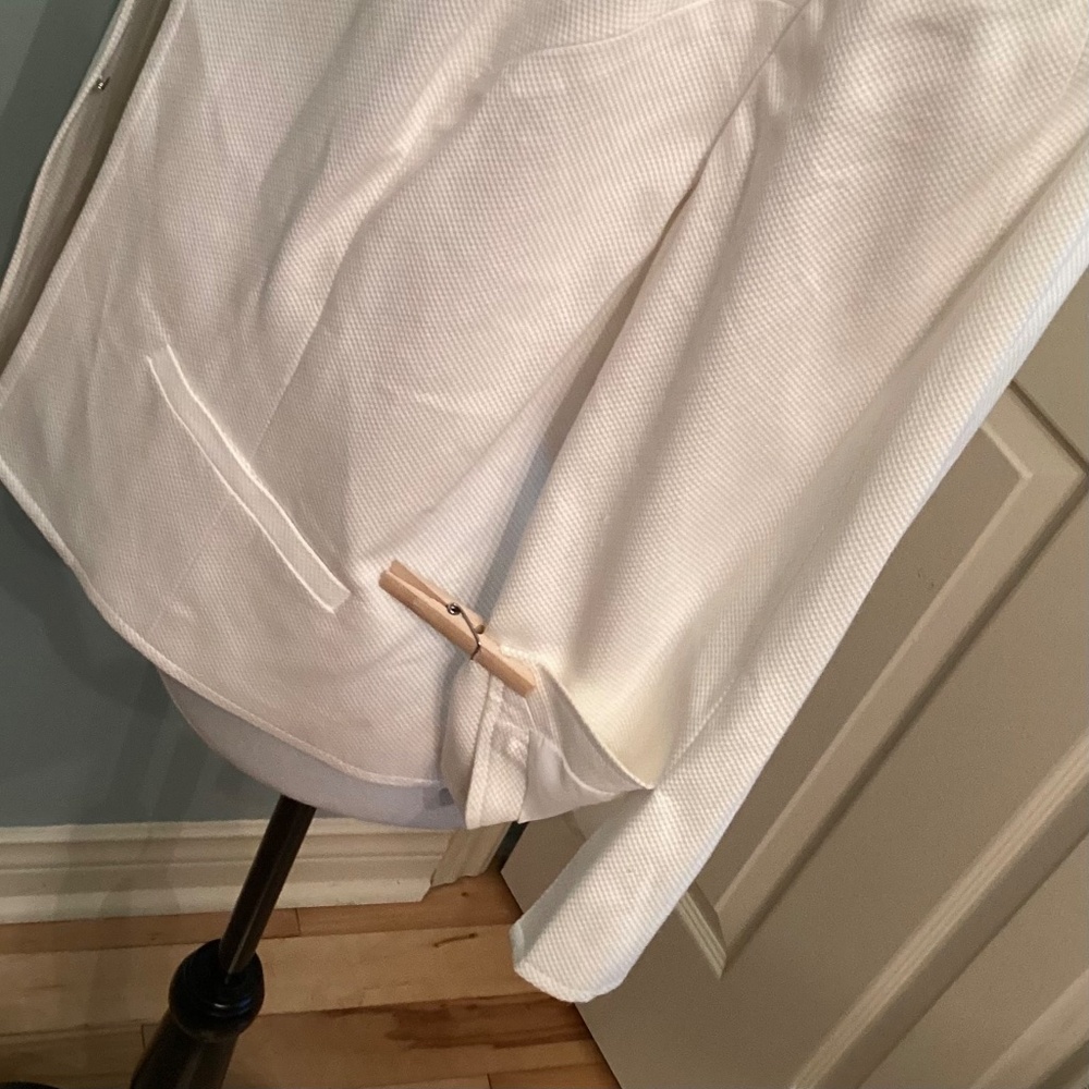 East 5th Women’s Jacket Size Large White Cotton Cropped Fully Lined - Picture 9 of 14